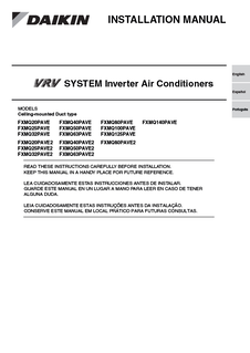 FXMQ-PAVE_Installation manual_3P432203-1H download